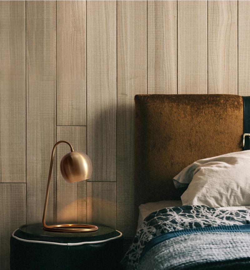 Lark - Kupferplattierte Retro-Tischlampe